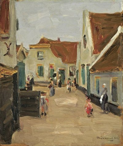 Village Street in Noordwijk by Max Liebermann